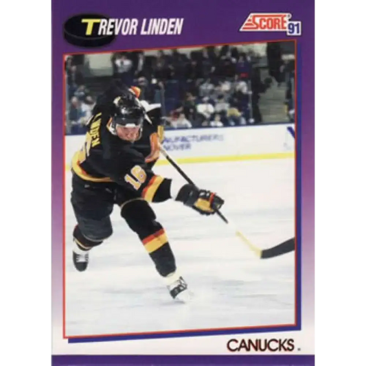 1991-92 Score American #8 Trevor Linden NM-MT Vancouver Canucks Hockey Card
