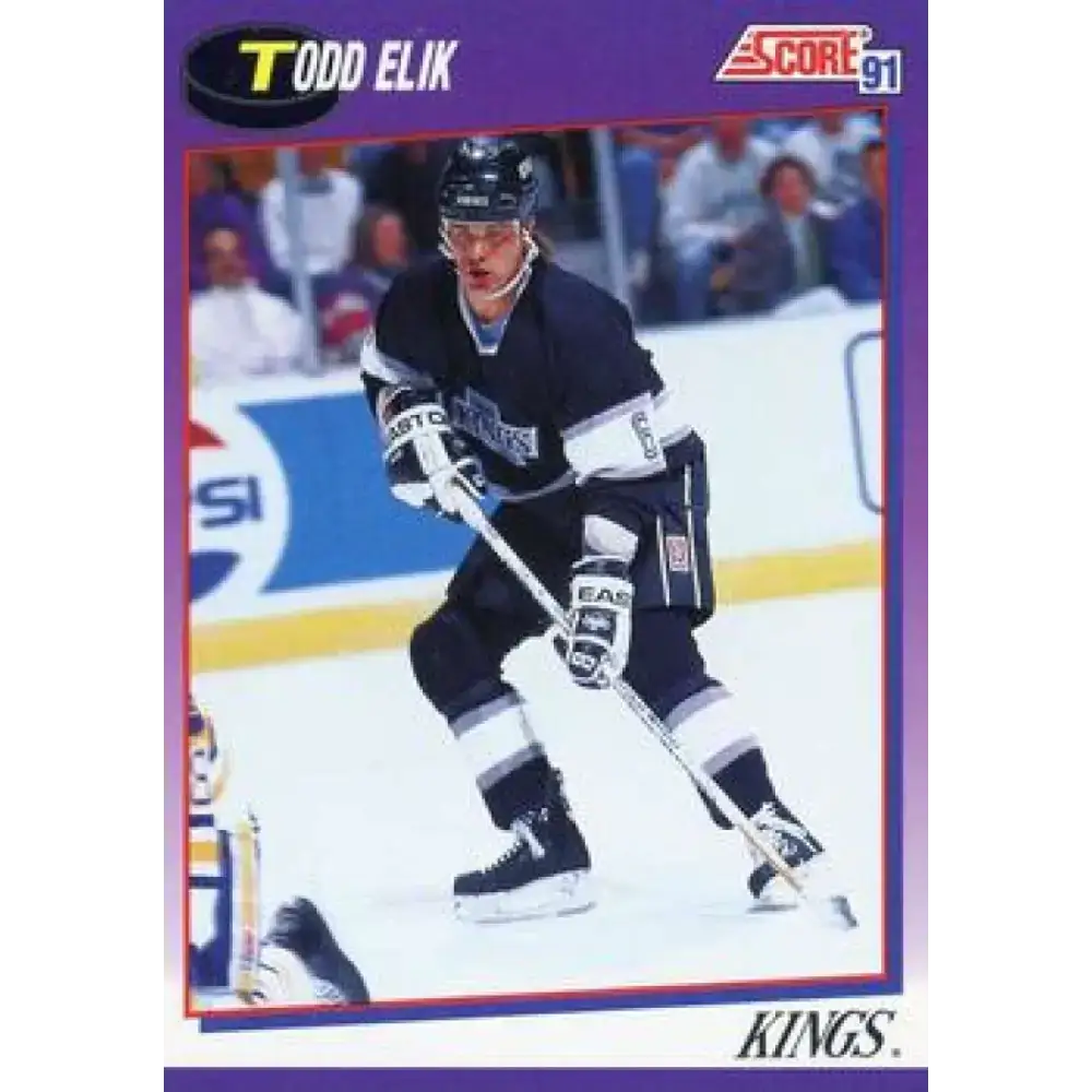 1991-92 Score American #83 Todd Elik NM-MT Los Angeles Kings Hockey Card - Hockey Card Single