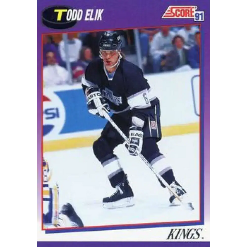 1991-92 Score American #83 Todd Elik NM-MT Los Angeles Kings Hockey Card - Hockey Card Single