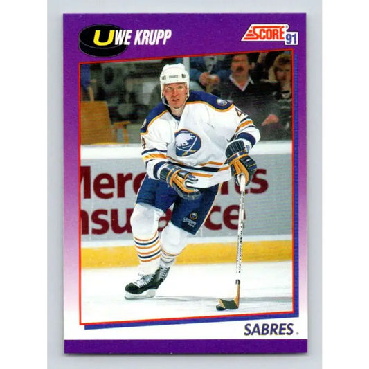 1991-92 Score American #84 Uwe Krupp NM-MT Buffalo Sabres Hockey Card