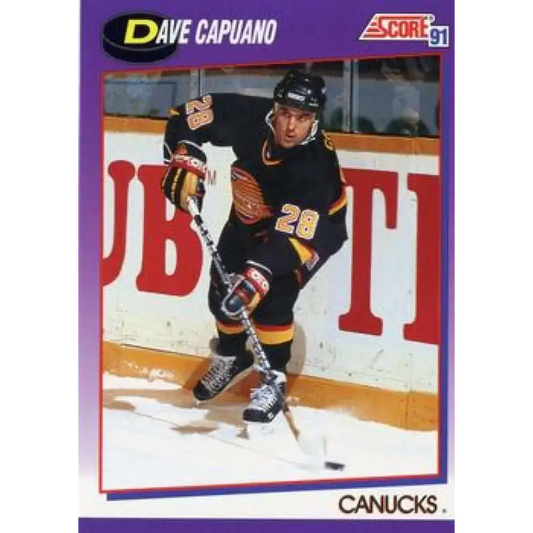 1991-92 Score American #86 Dave Capuano NM-MT Vancouver Canucks Hockey Card
