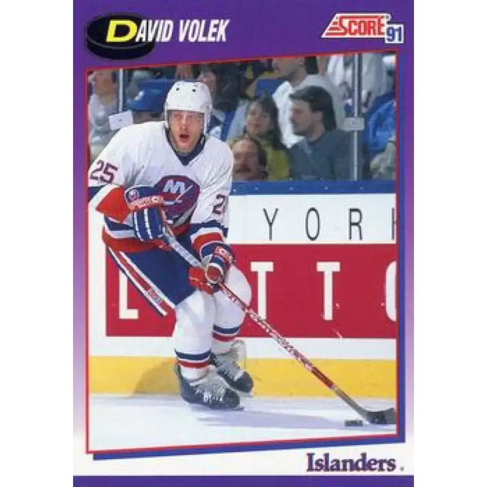 1991-92 Score American #88 David Volek NM-MT New York Islanders Hockey Card - Hockey Card Single