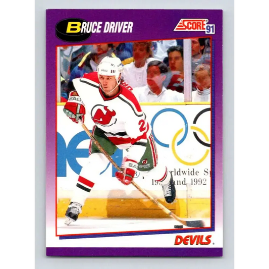1991-92 Score American #89 Bruce Driver NM-MT New Jersey Devils Hockey Card