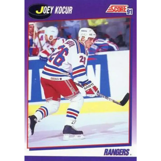 1991-92 Score American #92 Joey Kocur NM-MT New York Rangers Hockey Card