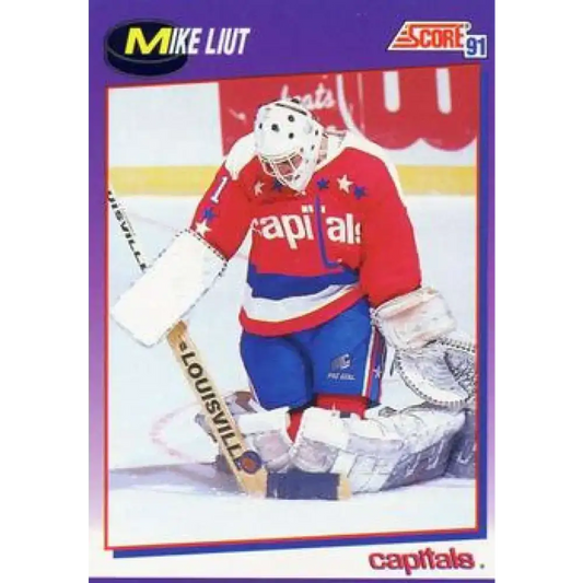 1991-92 Score American #99 Mike Liut NM-MT Washington Capitals Hockey Card