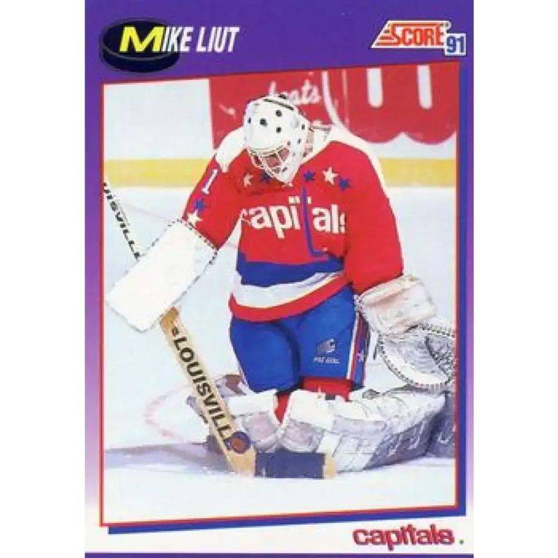 1991-92 Score American #99 Mike Liut NM-MT Washington Capitals Hockey Card - Hockey Card Single