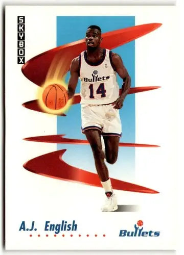 1991-92 SkyBox #290 A.J. English NM-MT Bullets ID:41542 - Basketball Card Single