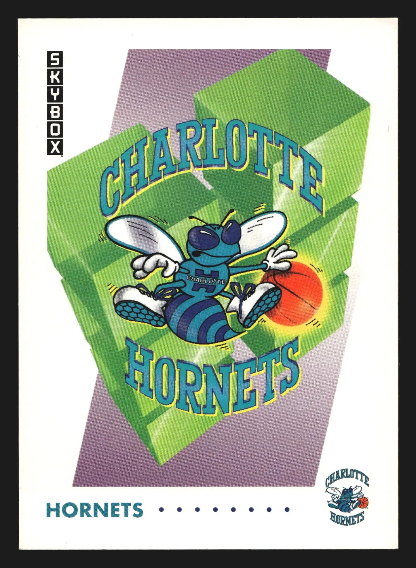 1991-92 SkyBox #353 Charlotte Hornets Team Logo Card