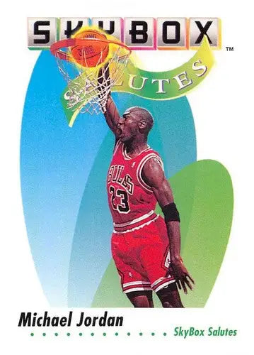 Original gloss Michael Jordan basketball card from 1991-92 SkyBox Simply Sandoval collection