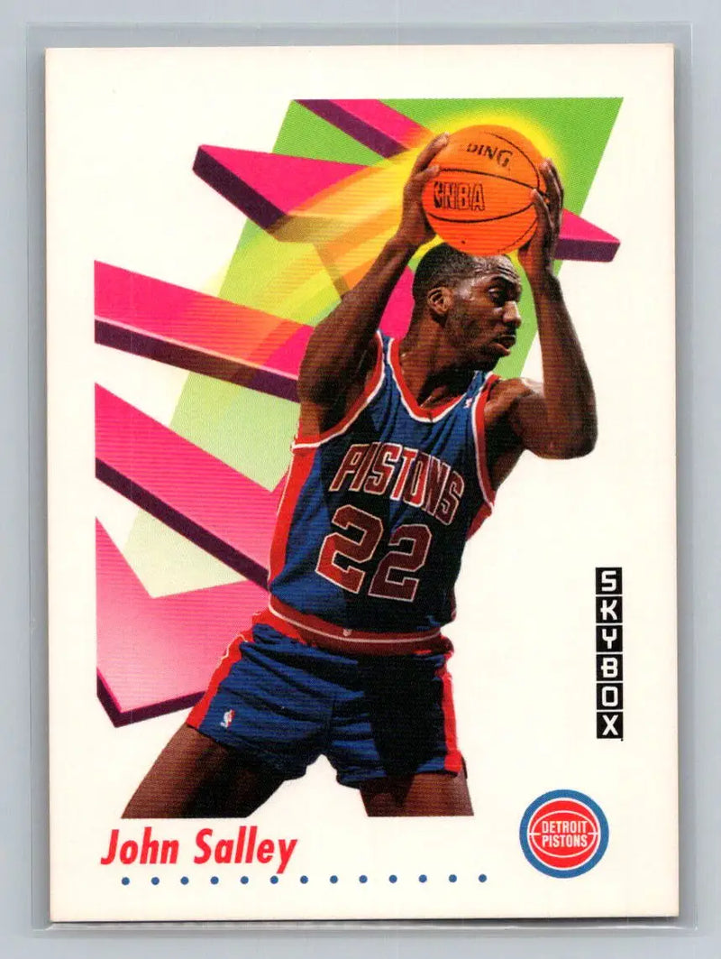 1991-92 SkyBox #87 John Salley Detroit Pistons - Basketball Card Single