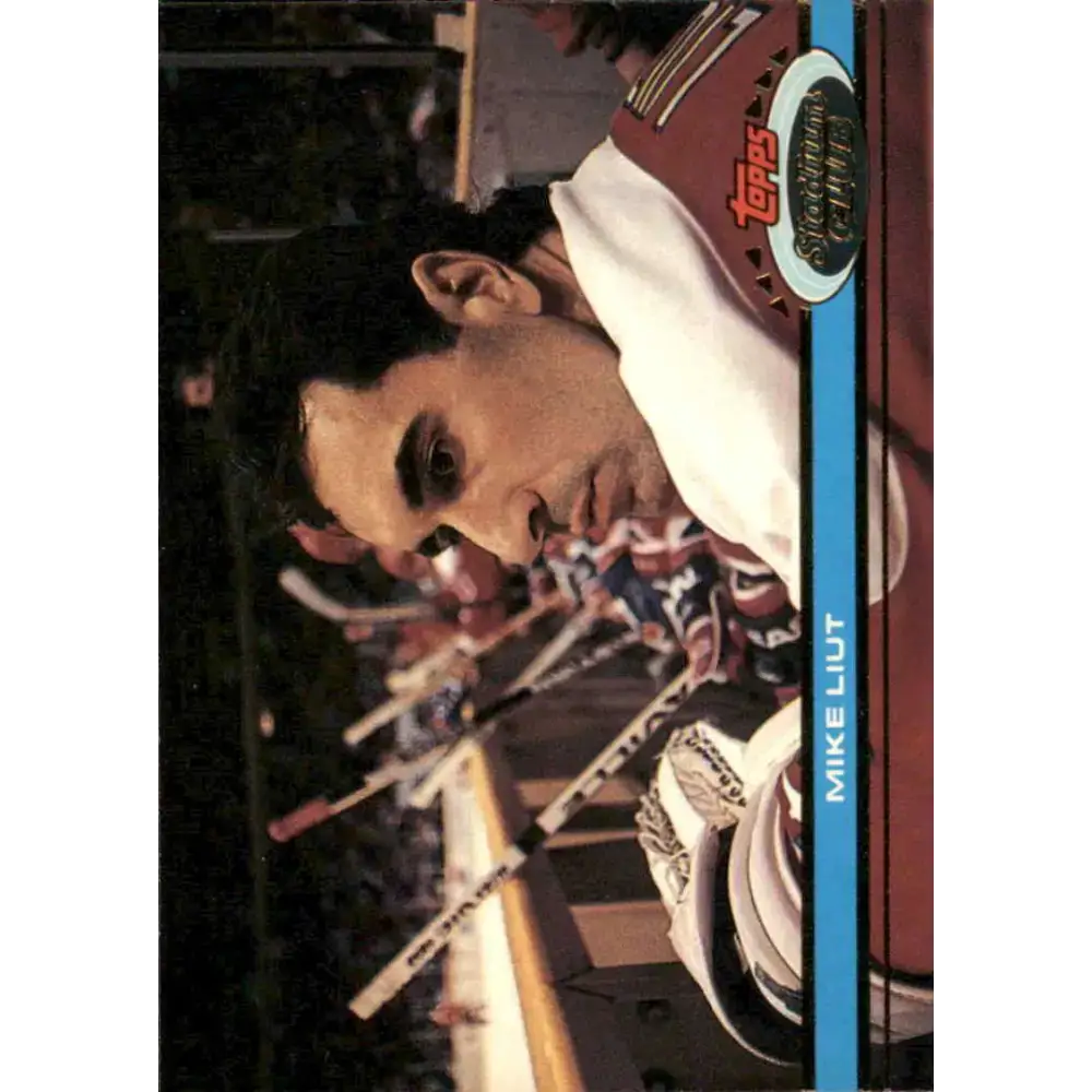 1991-92 Topps Stadium Club #10 Mike Liut NM-MT Washington Capitals Hockey Card - Hockey Card Single