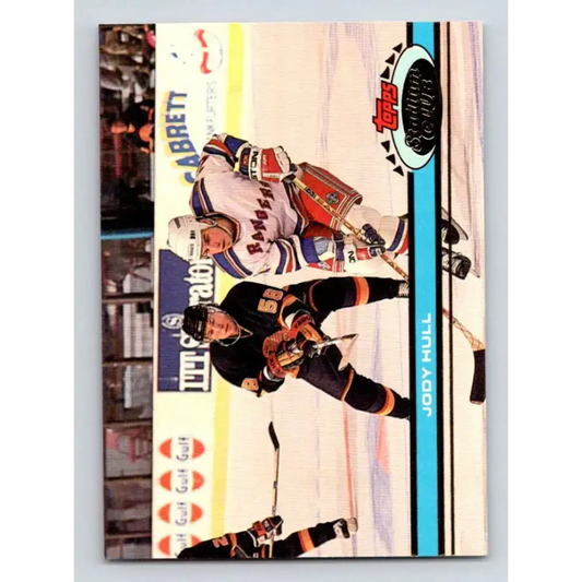 1991-92 Topps Stadium Club #100 Jody Hull NM-MT New York Rangers Hockey Card - Hockey Card Single