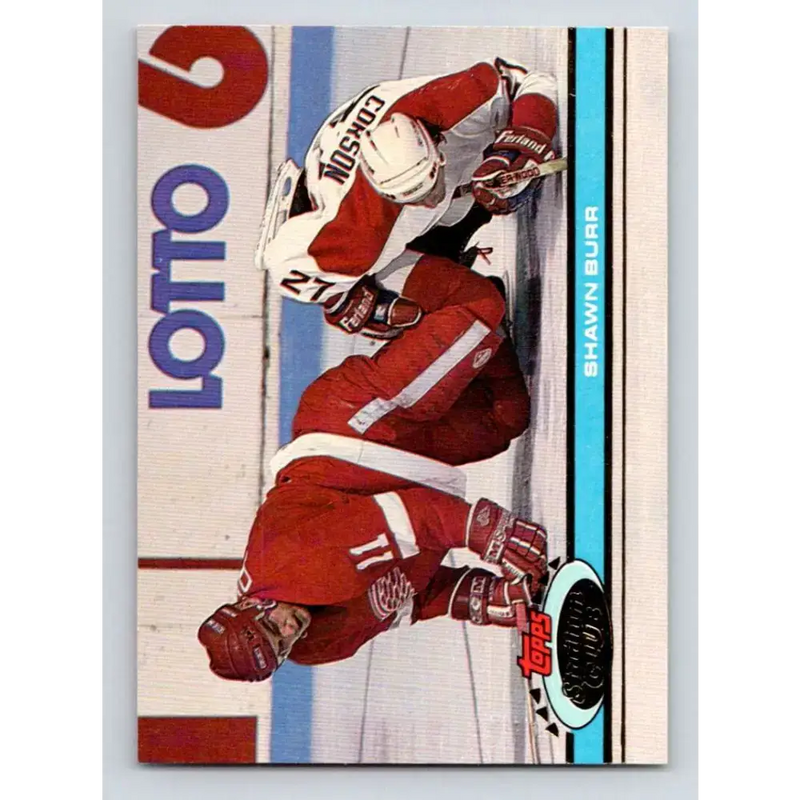 1991-92 Topps Stadium Club #101 Shawn Burr NM-MT Detroit Red Wings Hockey Card - Hockey Card Single