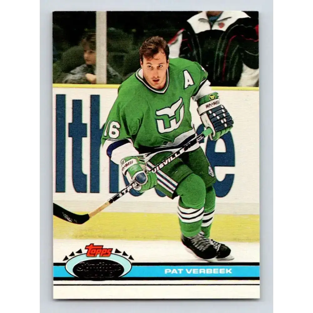 1991-92 Topps Stadium Club #102 Pat Verbeek NM-MT Hartford Whalers Hockey Card - Hockey Card Single