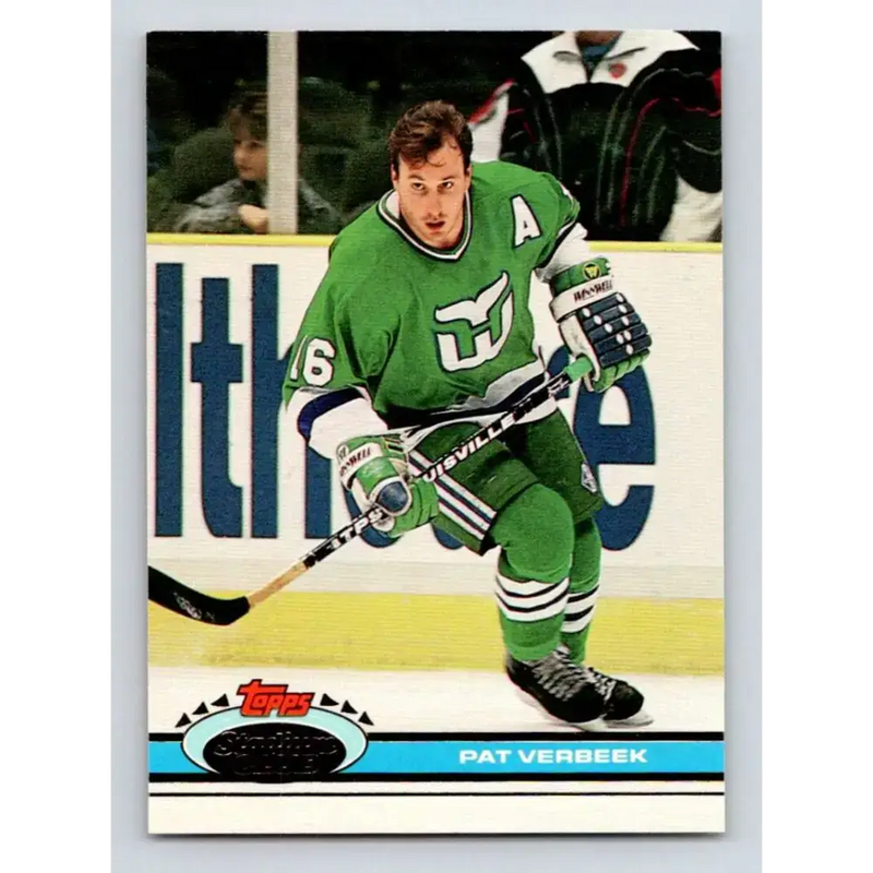 1991-92 Topps Stadium Club #102 Pat Verbeek NM-MT Hartford Whalers Hockey Card - Hockey Card Single