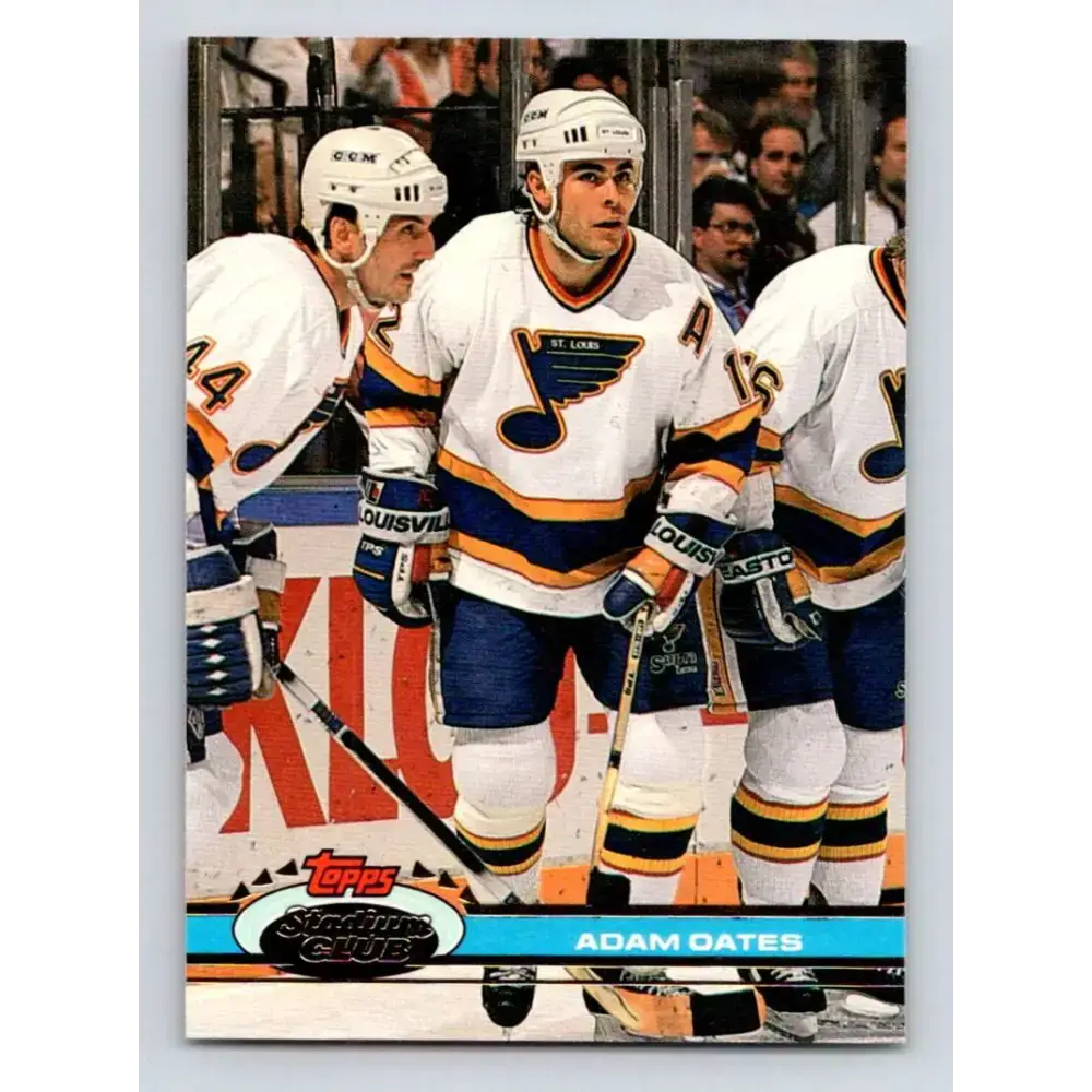 1991-92 Topps Stadium Club #108 Adam Oates NM-MT St. Louis Blues Hockey Card - Hockey Card Single