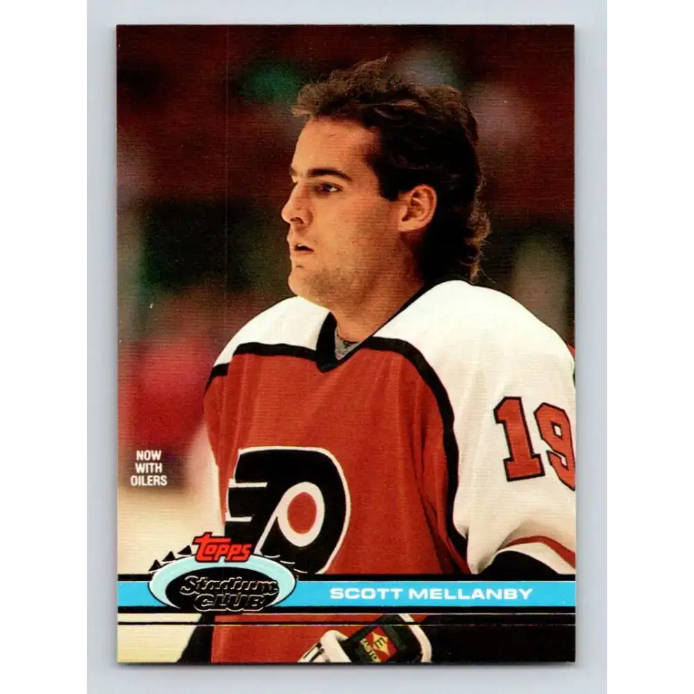 1991-92 Topps Stadium Club #110 Scott Mellanby NM-MT Edmonton Oilers Hockey Card - Hockey Card Single