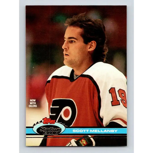 1991-92 Topps Stadium Club #110 Scott Mellanby NM-MT Edmonton Oilers Hockey Card - Hockey Card Single