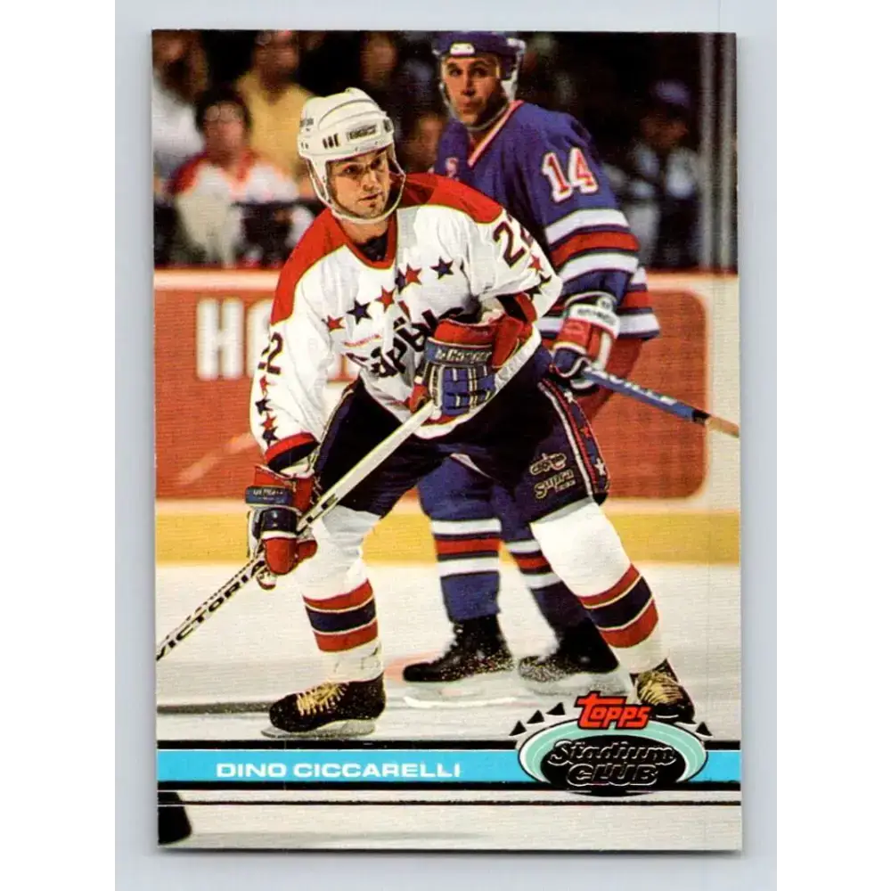 1991-92 Topps Stadium Club #118 Dino Ciccarelli NM-MT Washington Capitals Hockey Card - Hockey Card Single