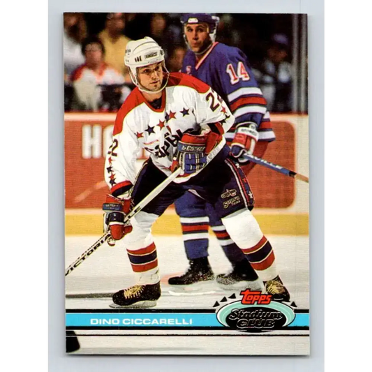 1991-92 Topps Stadium Club #118 Dino Ciccarelli NM-MT Washington Capitals Hockey Card - Hockey Card Single