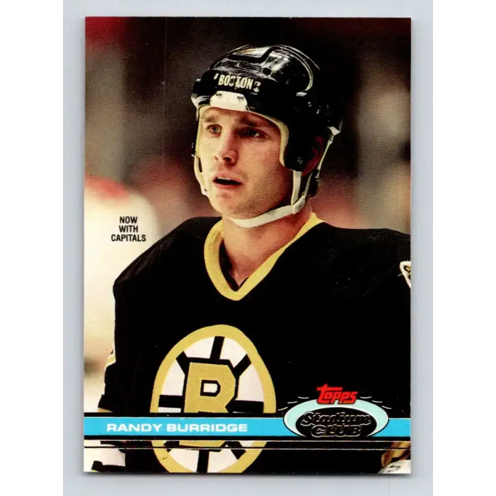 1991-92 Topps Stadium Club #119 Randy Burridge NM-MT Washington Capitals Hockey Card - Hockey Card Single