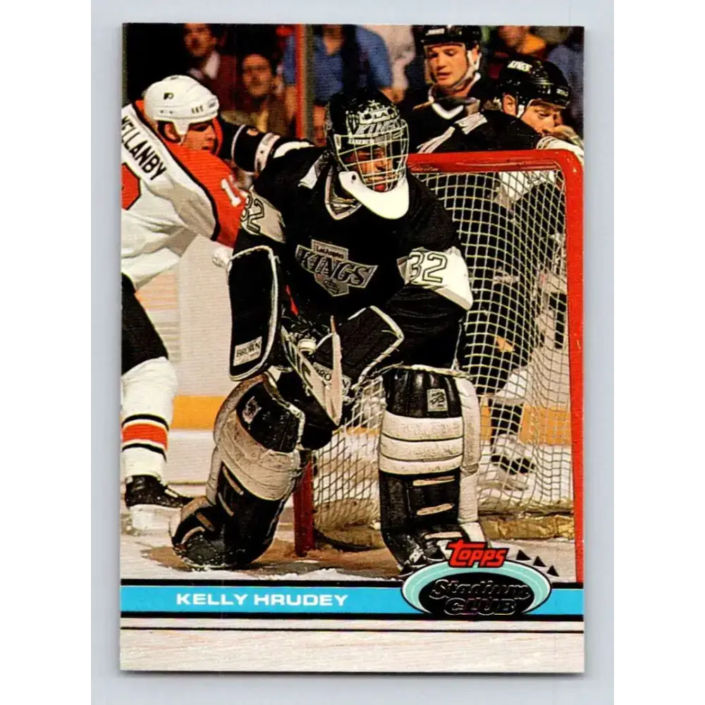 1991-92 Topps Stadium Club #120 Kelly Hrudey NM-MT Los Angeles Kings Hockey Card - Hockey Card Single