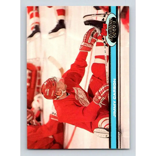 1991-92 Topps Stadium Club #121 Jimmy Carson NM-MT Detroit Red Wings Hockey Card - Hockey Card Single