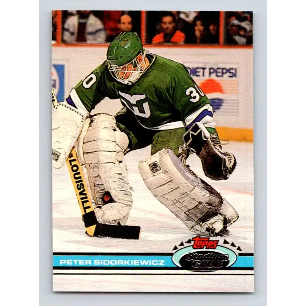 1991-92 Topps Stadium Club #125 Peter Sidorkiewicz NM-MT Hartford Whalers Hockey Card - Hockey Card Single