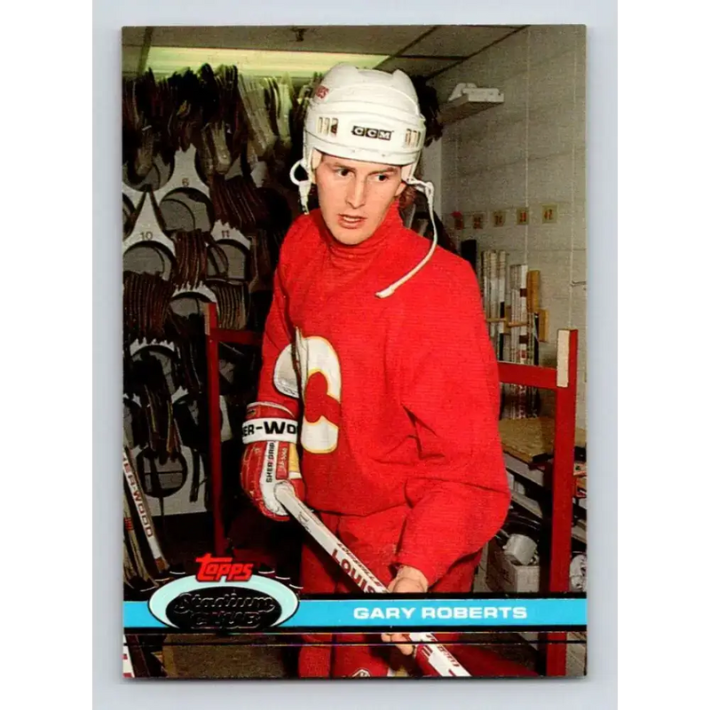 1991-92 Topps Stadium Club #126 Gary Roberts NM-MT Calgary Flames Hockey Card - Hockey Card Single