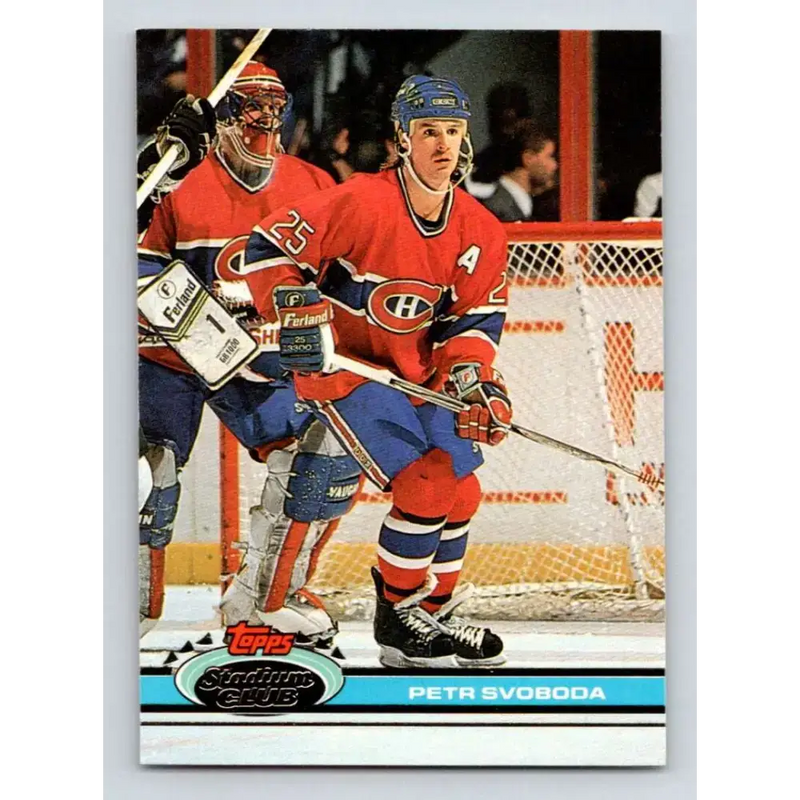 1991-92 Topps Stadium Club #127 Petr Svoboda NM-MT Montreal Canadiens Hockey Card - Hockey Card Single