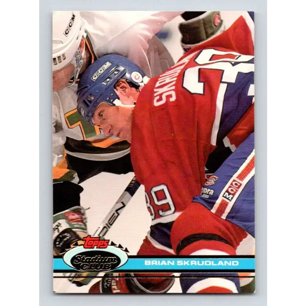 1991-92 Topps Stadium Club #129 Brian Skrudland NM-MT Montreal Canadiens Hockey Card - Hockey Card Single