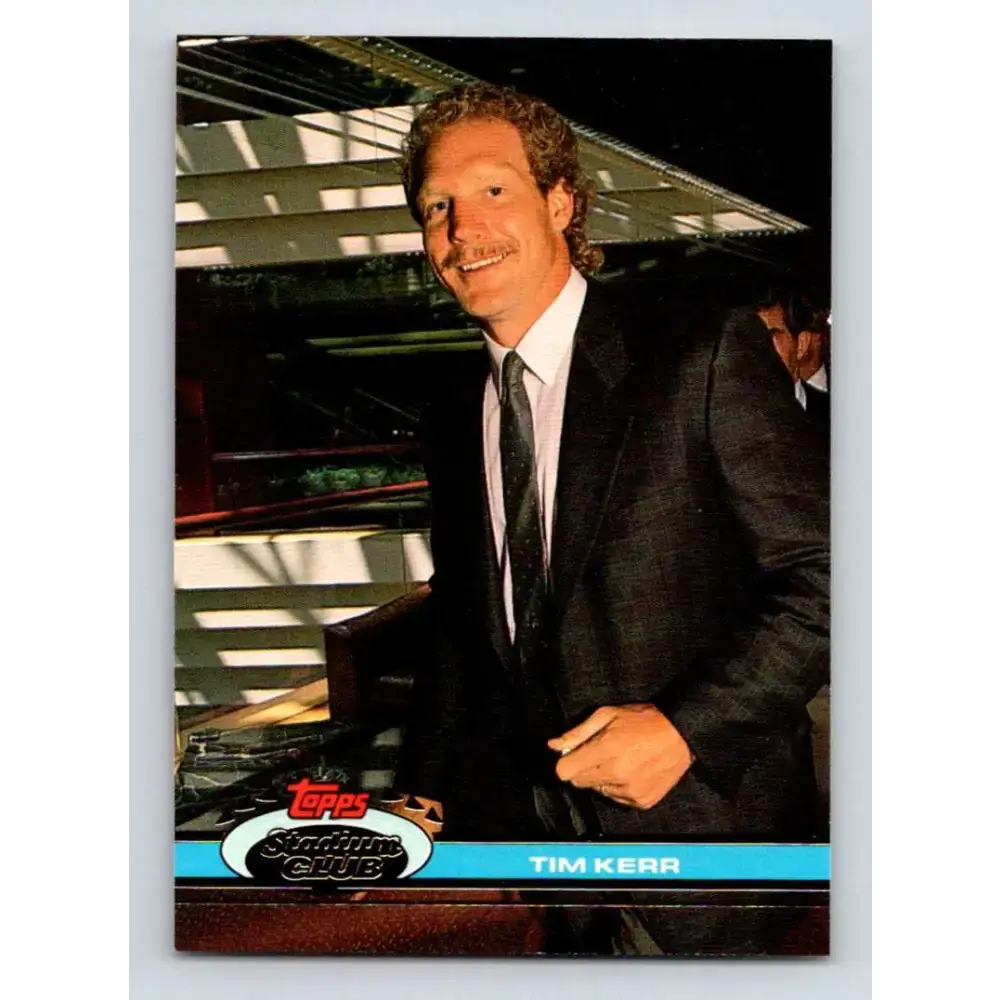 1991-92 Topps Stadium Club #130 Tim Kerr NM-MT New York Rangers Hockey Card - Hockey Card Single