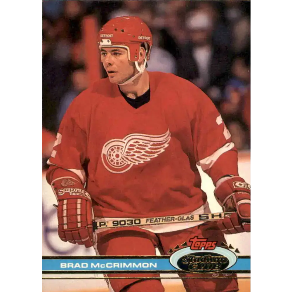 1991-92 Topps Stadium Club #14 Brad McCrimmon NM-MT Detroit Red Wings Hockey Card - Hockey Card Single