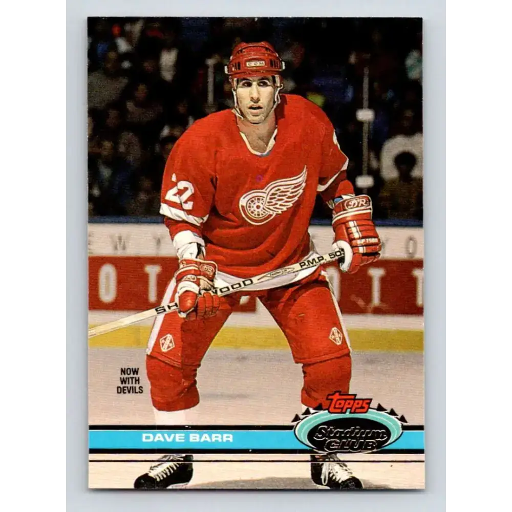1991-92 Topps Stadium Club #141 Dave Barr NM-MT New Jersey Devils Hockey Card - Hockey Card Single