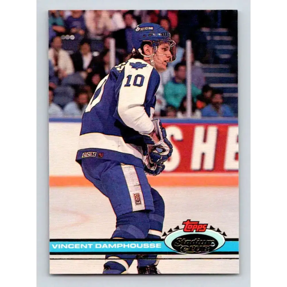 1991-92 Topps Stadium Club #146 Vincent Damphousse NM-MT Toronto Maple Leafs Hockey Card - Hockey Card Single