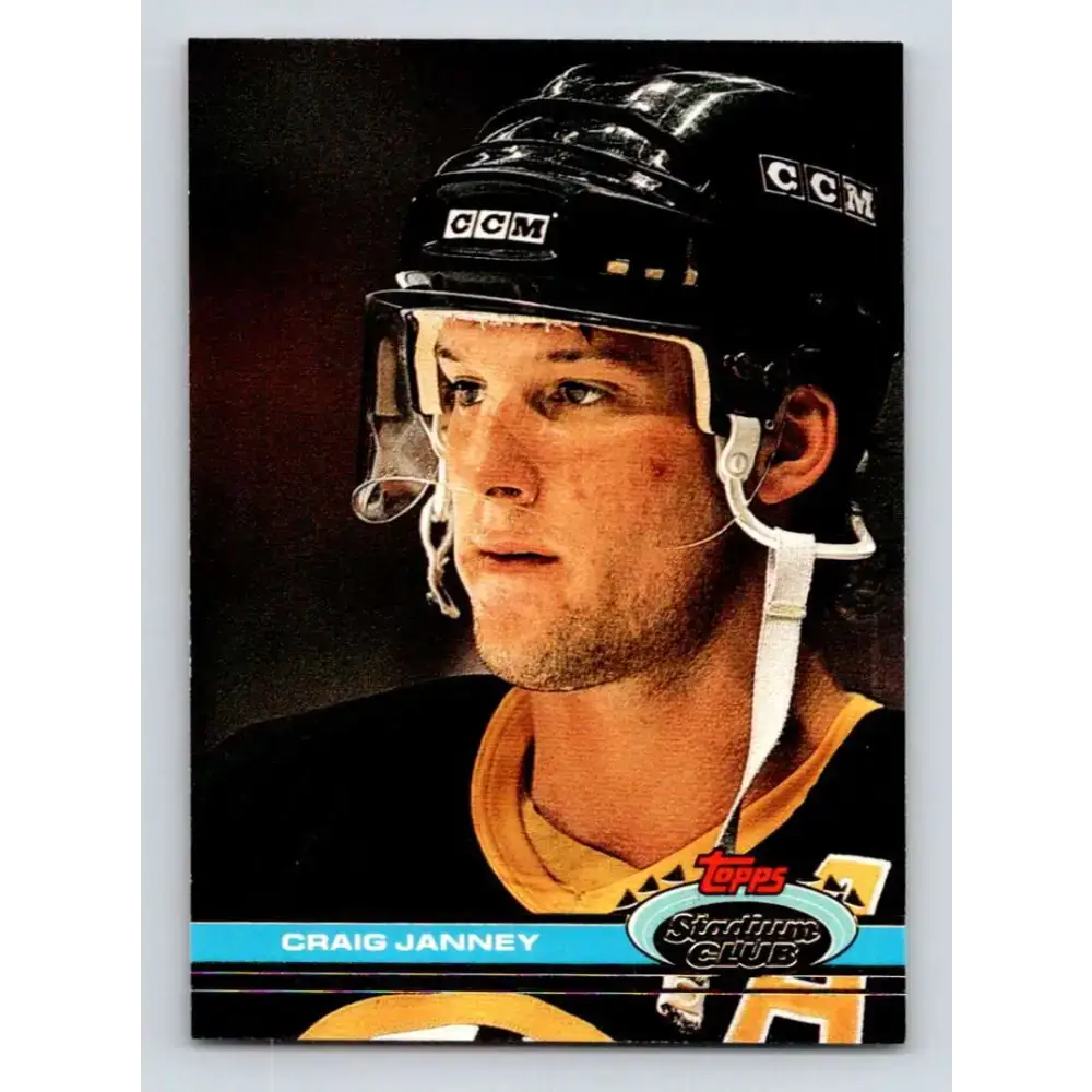 1991-92 Topps Stadium Club #147 Craig Janney NM-MT Boston Bruins Hockey Card - Hockey Card Single