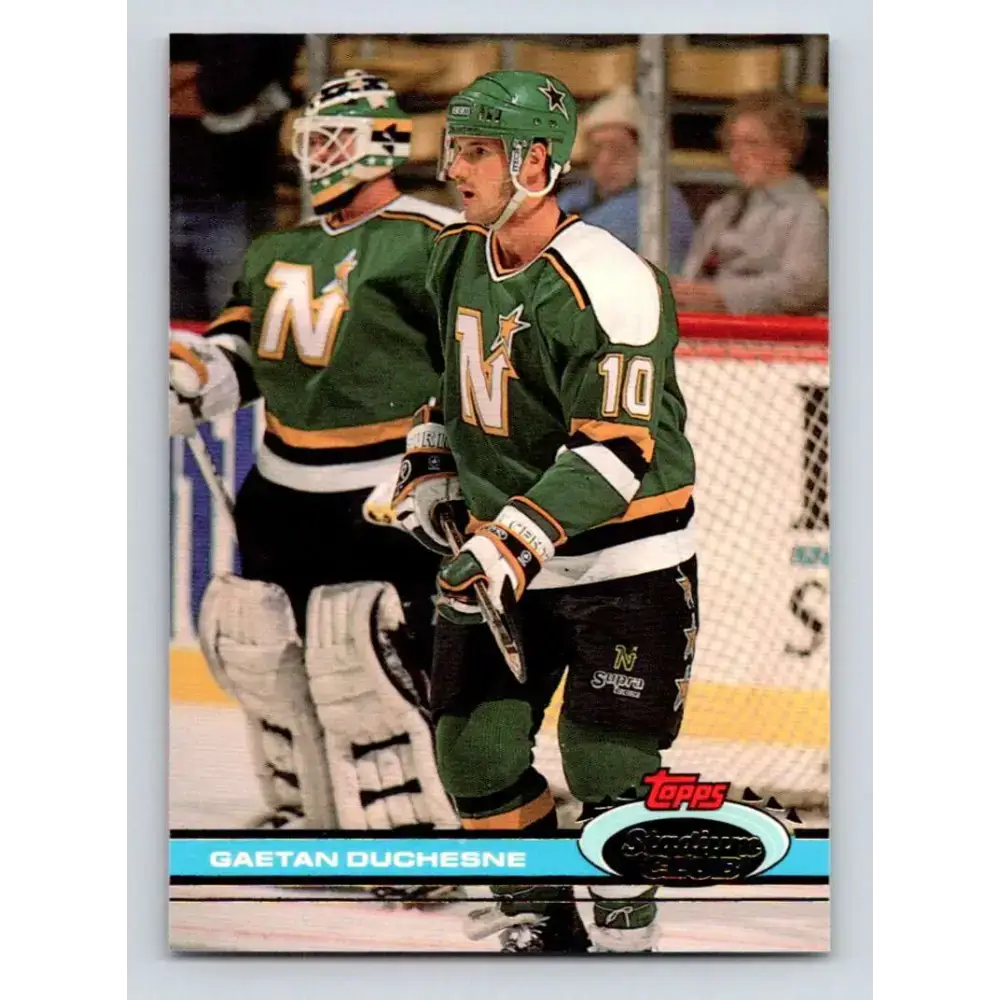 1991-92 Topps Stadium Club #153 Gaetan Duchesne NM-MT Minnesota North Stars Hockey Card - Hockey Card Single
