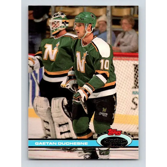 1991-92 Topps Stadium Club #153 Gaetan Duchesne NM-MT Minnesota North Stars Hockey Card - Hockey Card Single