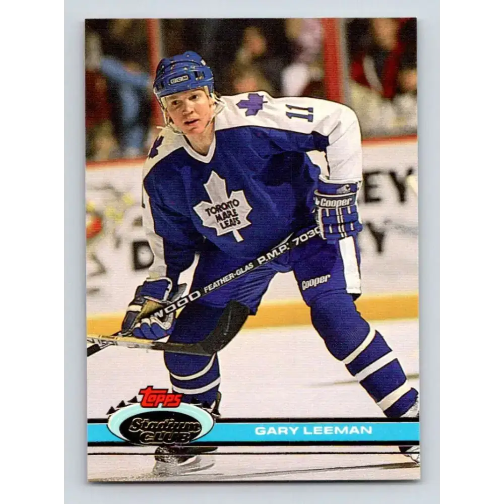 1991-92 Topps Stadium Club #158 Gary Leeman NM-MT Toronto Maple Leafs Hockey Card - Hockey Card Single