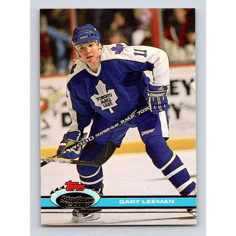 1991-92 Topps Stadium Club #158 Gary Leeman NM-MT Toronto Maple Leafs Hockey Card - Hockey Card Single