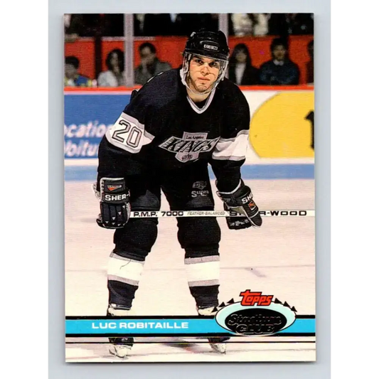1991-92 Topps Stadium Club #159 Luc Robitaille NM-MT Los Angeles Kings Hockey Card - Hockey Card Single