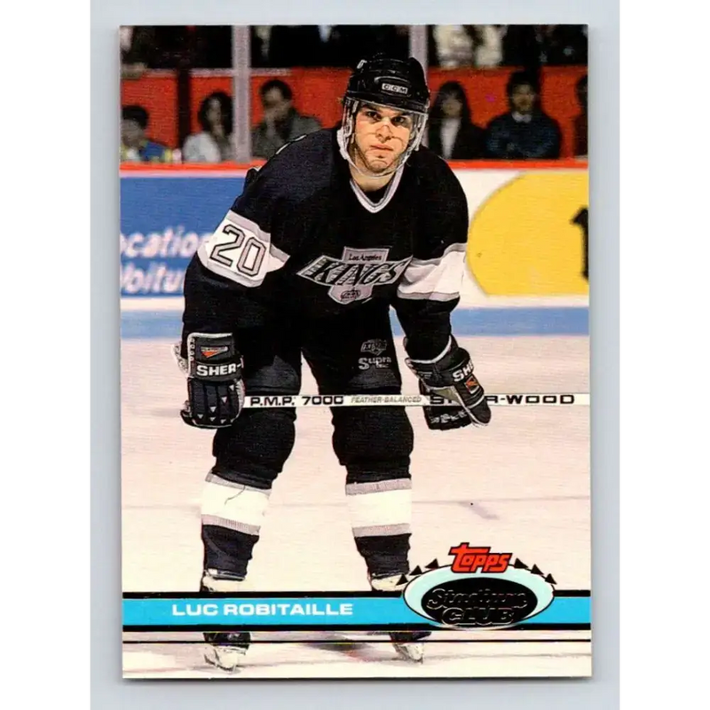 1991-92 Topps Stadium Club #159 Luc Robitaille NM-MT Los Angeles Kings Hockey Card - Hockey Card Single