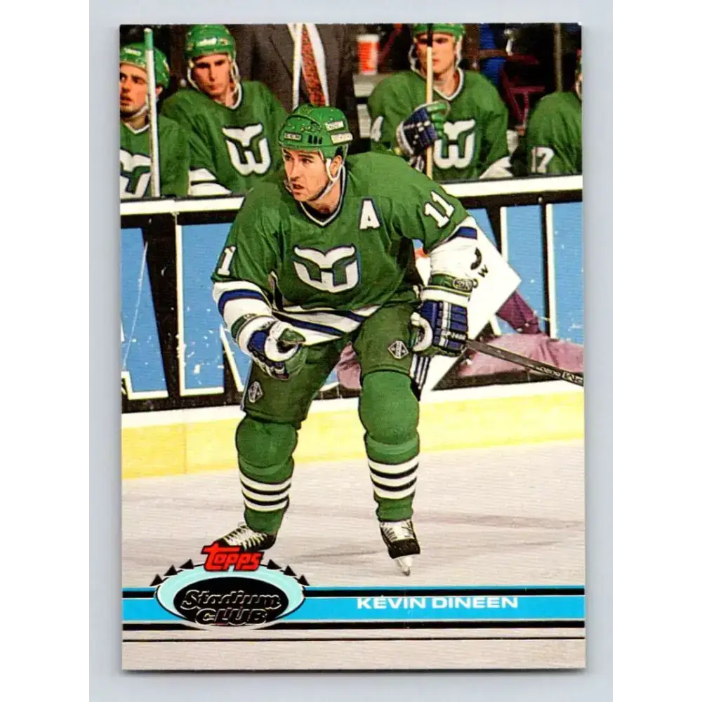 1991-92 Topps Stadium Club #162 Kevin Dineen NM-MT Hartford Whalers Hockey Card - Hockey Card Single