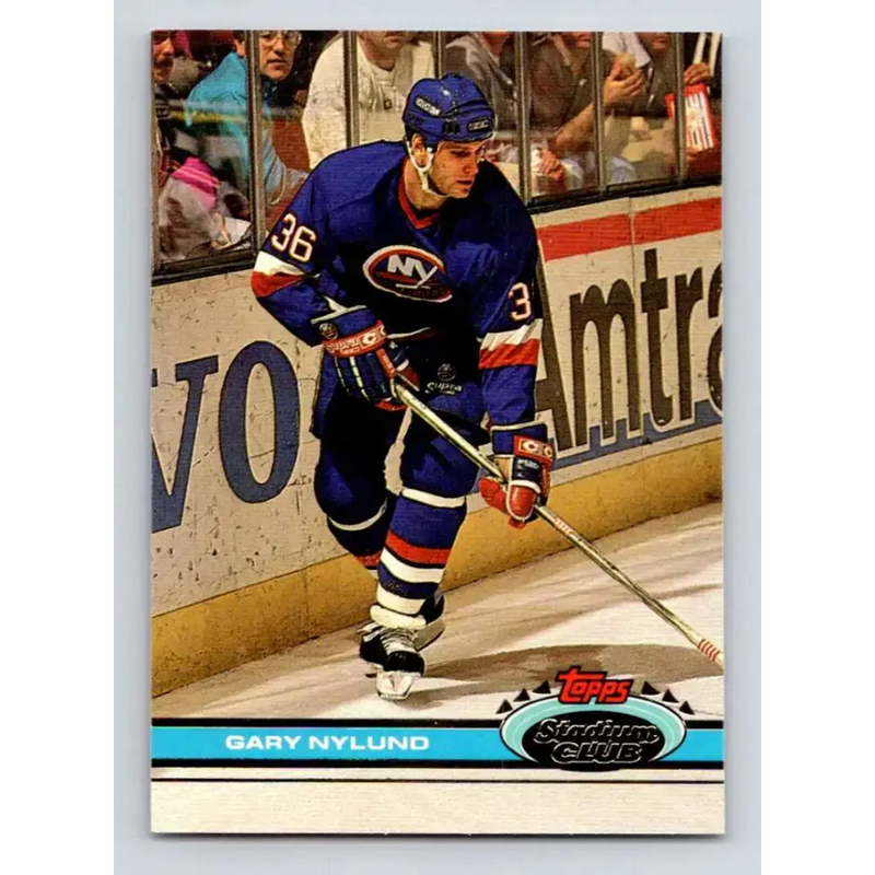1991-92 Topps Stadium Club #163 Gary Nylund NM-MT New York Islanders Hockey Card - Hockey Card Single