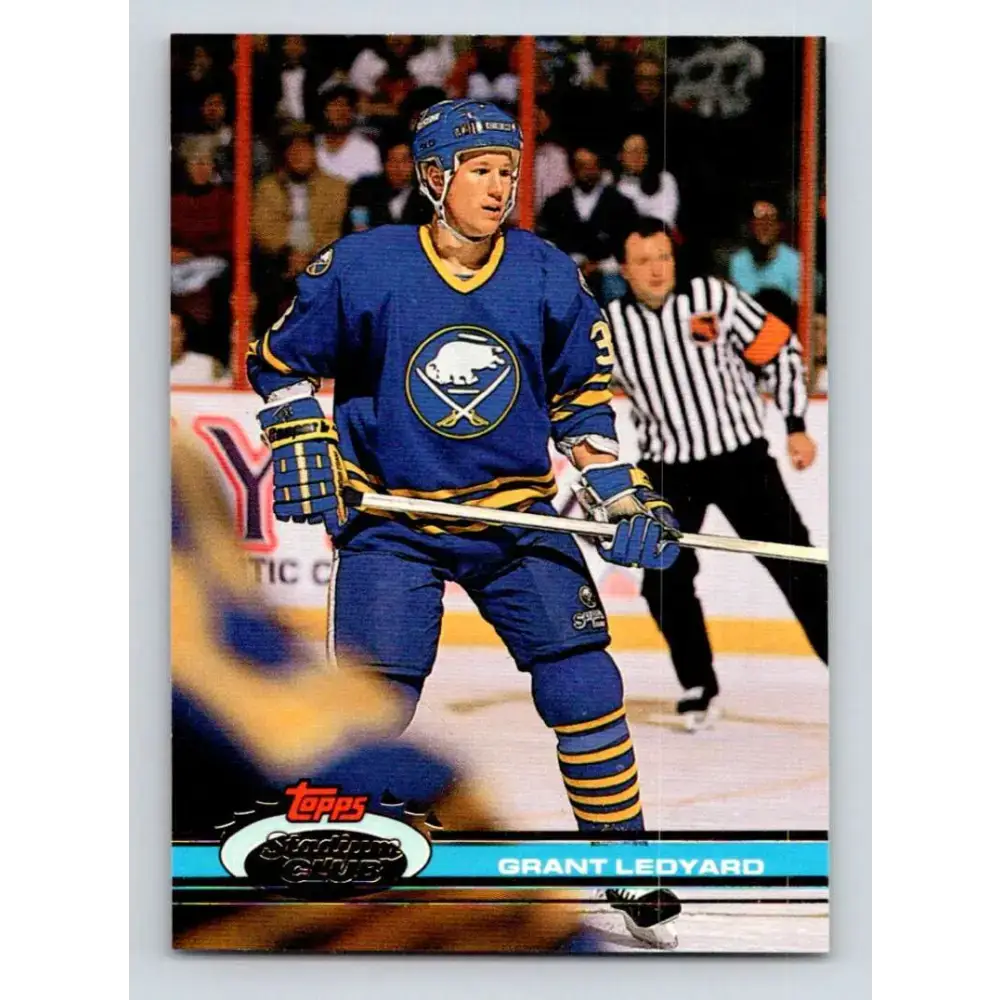 1991-92 Topps Stadium Club #169 Grant Ledyard NM-MT Buffalo Sabres Hockey Card - Hockey Card Single