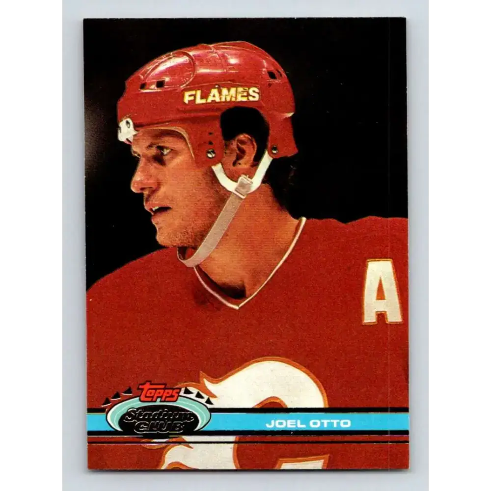 1991-92 Topps Stadium Club #170 Joel Otto NM-MT Calgary Flames Hockey Card - Hockey Card Single