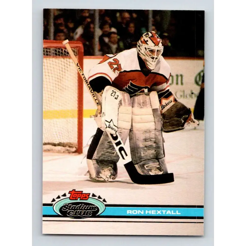 1991-92 Topps Stadium Club #173 Ron Hextall NM-MT Philadelphia Flyers Hockey Card - Hockey Card Single