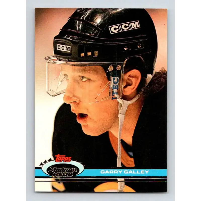 1991-92 Topps Stadium Club #175 Garry Galley NM-MT Boston Bruins Hockey Card - Hockey Card Single