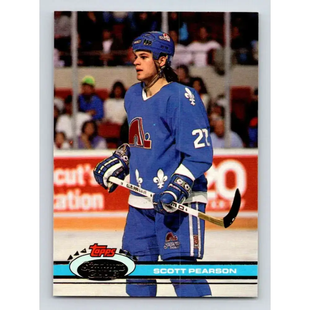 1991-92 Topps Stadium Club #178 Scott Pearson NM-MT Quebec Nordiques Hockey Card - Hockey Card Single