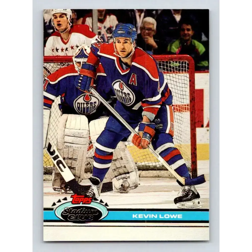 1991-92 Topps Stadium Club #179 Kevin Lowe NM-MT Edmonton Oilers Hockey Card - Hockey Card Single